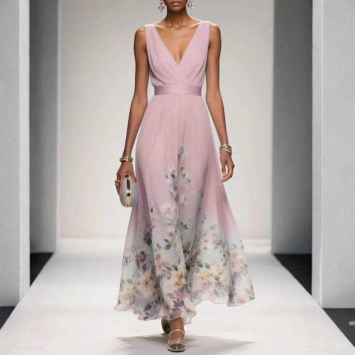 Amelia Floral Maxi Wedding Guest Dress Foto 4