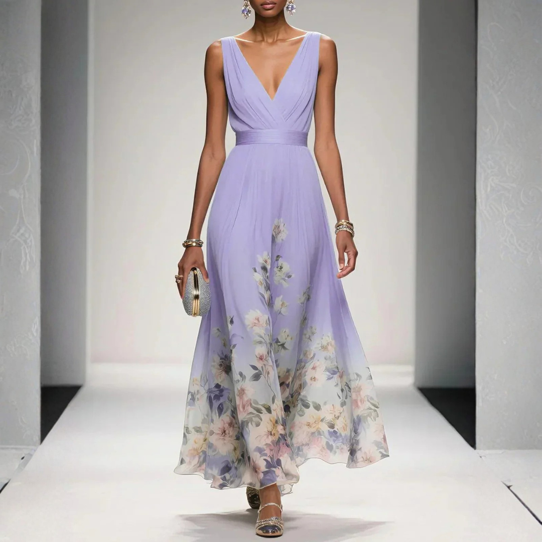 Amelia Floral Maxi Wedding Guest Dress Foto 5