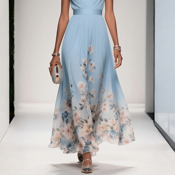 Amelia Floral Maxi Wedding Guest Dress Foto 9