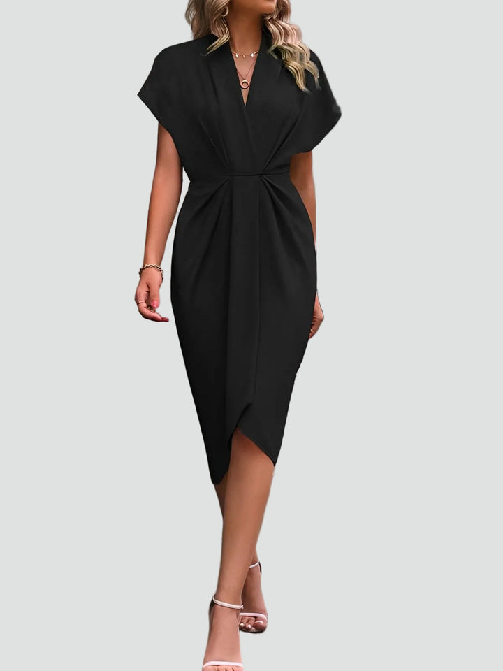 Elegant Women's Midi Wrap Cocktail Dress (12)