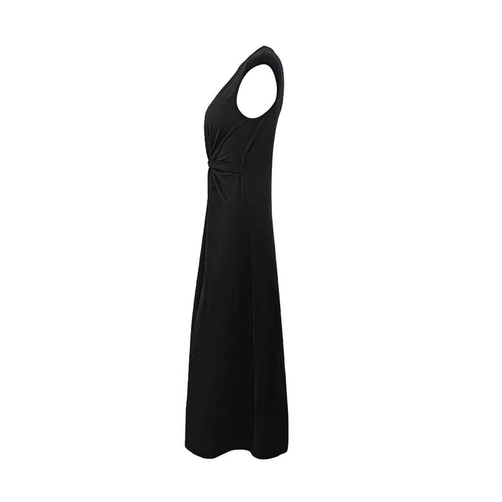 Katie High-Neck Evening Dress with Ruched Waist Foto 3