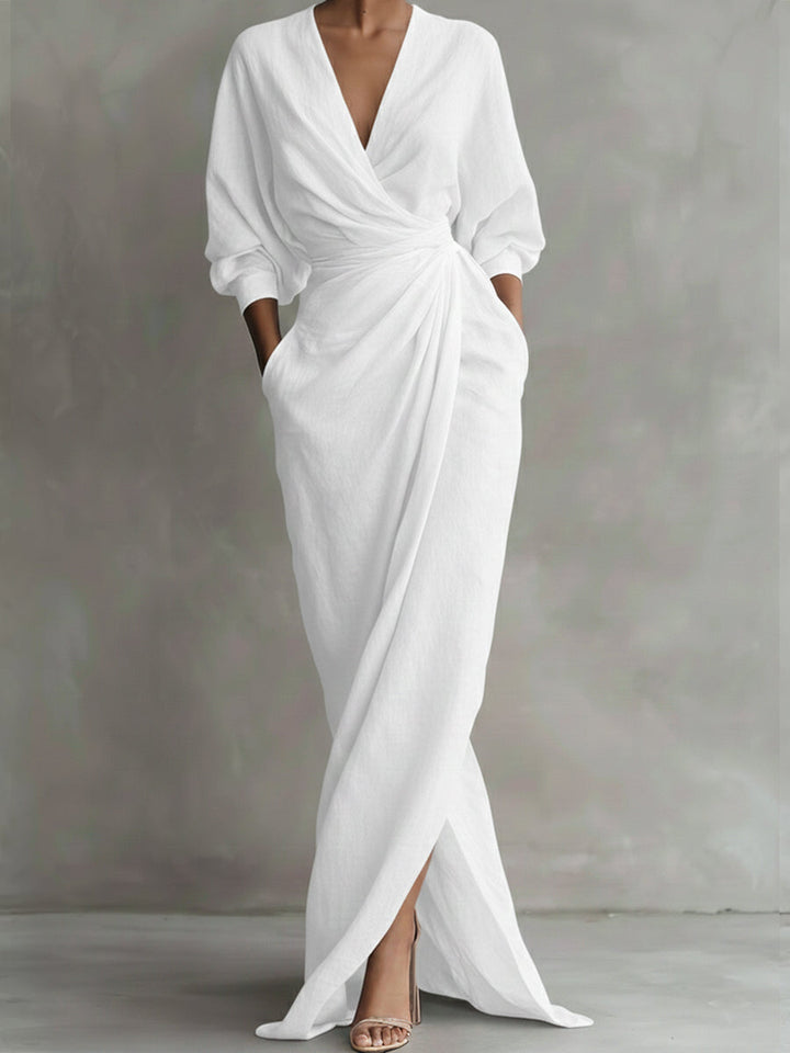 Women's Comfortable Everyday Fall Dress in White