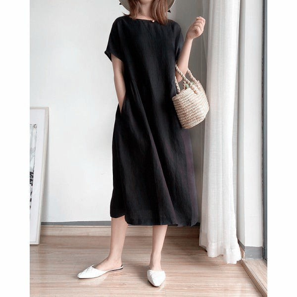 Women's Lightweight Summer Dress for Everyday in Black