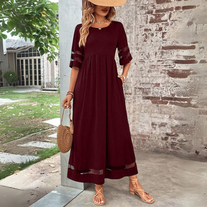 Women's Maxi Beach Dress in Cotton (3)
