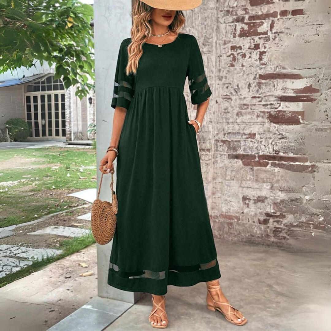Women's Maxi Beach Dress in Cotton (4)