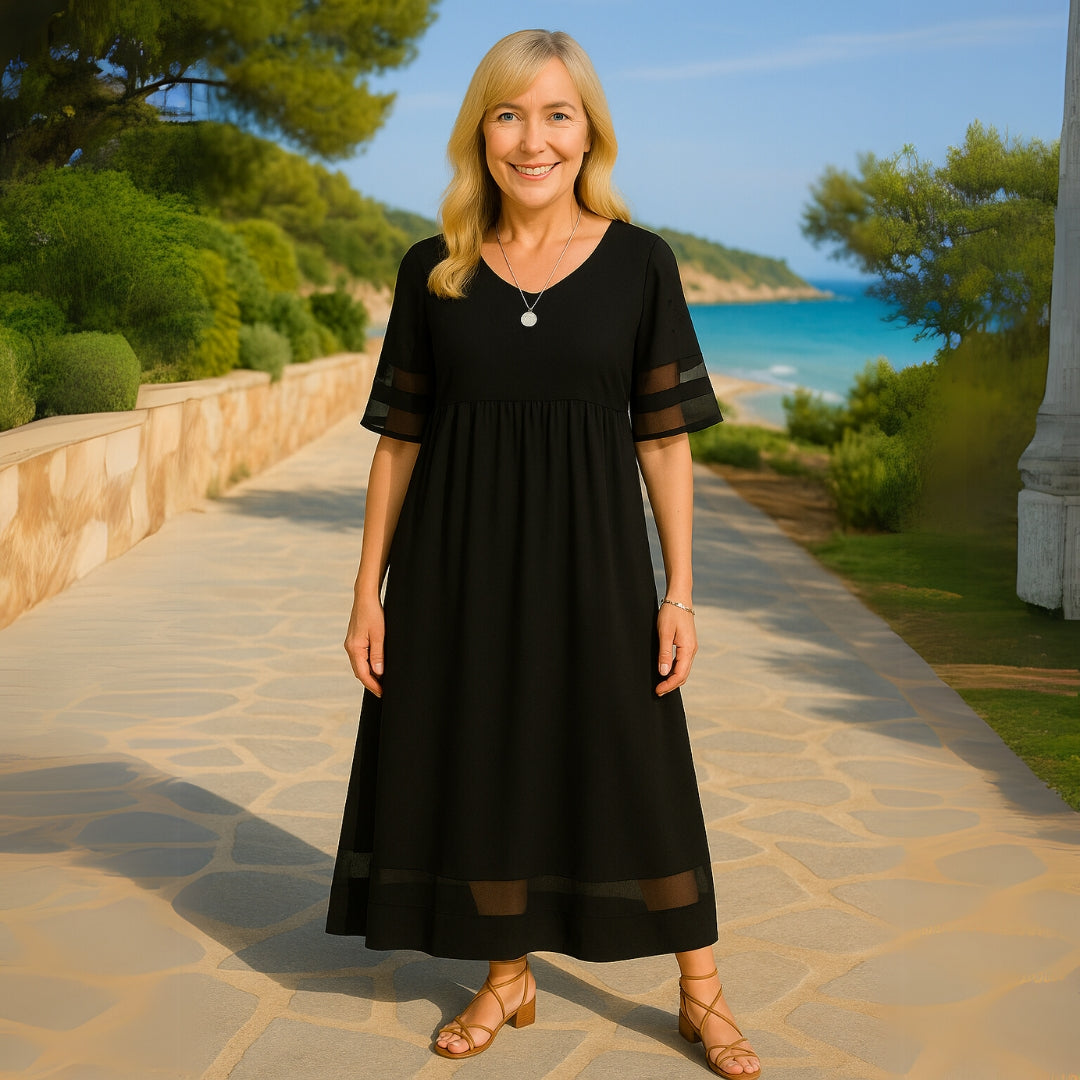 Women's Maxi Beach Dress in Cotton (9)