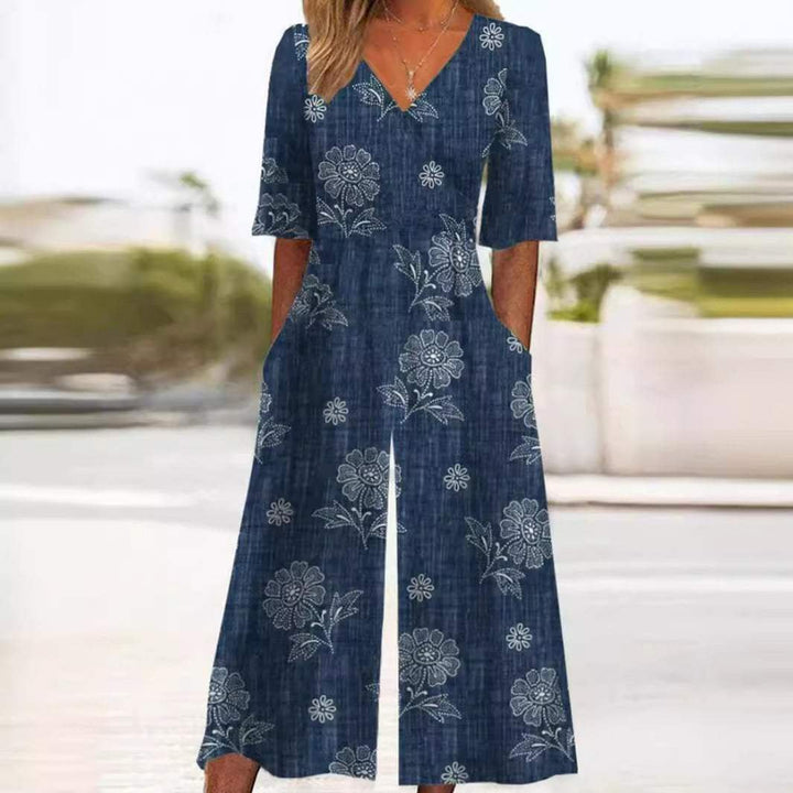 Women's Relaxed Boho Floral Jumpsuit (4)