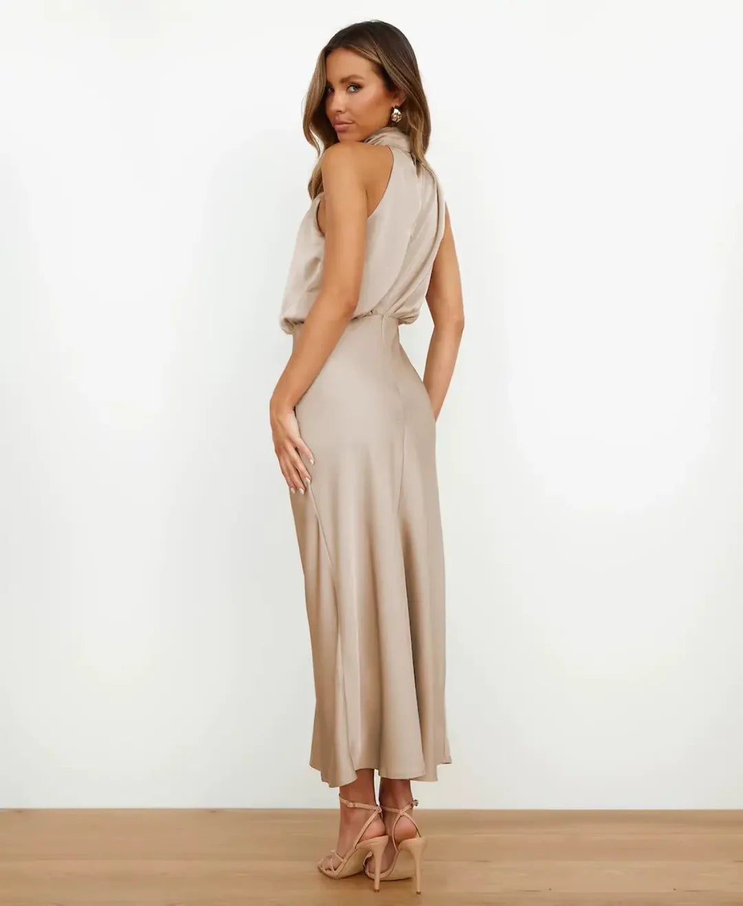 Women's Sophisticated Wedding Guest Midi Dress (20)
